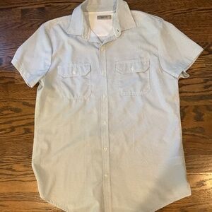 Men’s Reaction Kenneth Cole shirt size M, blue/white